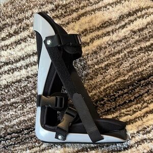 Black and Gray Orthopedic Shoe plantar fasciitis